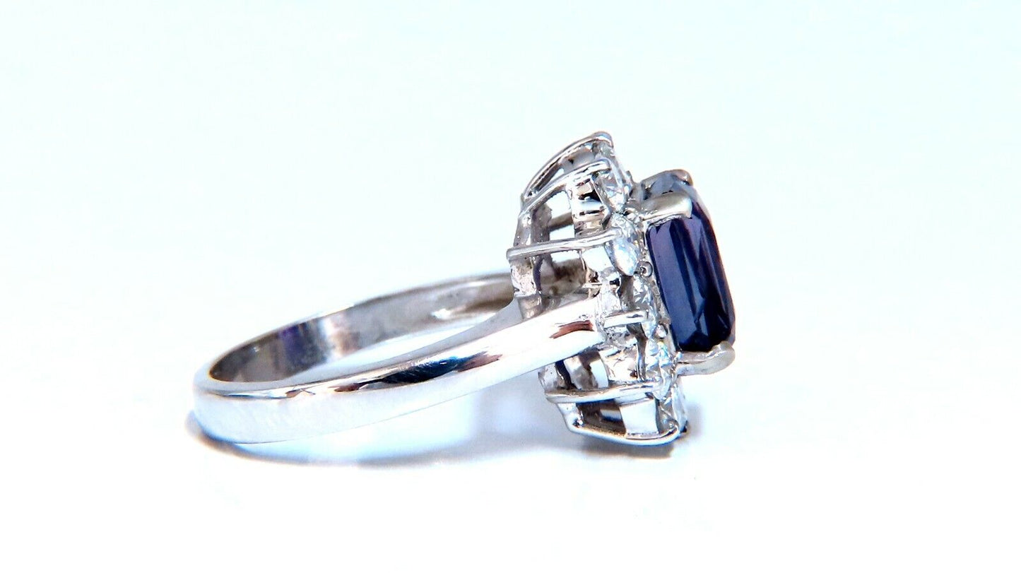 GIA Certified 5.03ct Natural No Heat Color change Purple Violet Sapphire Ring