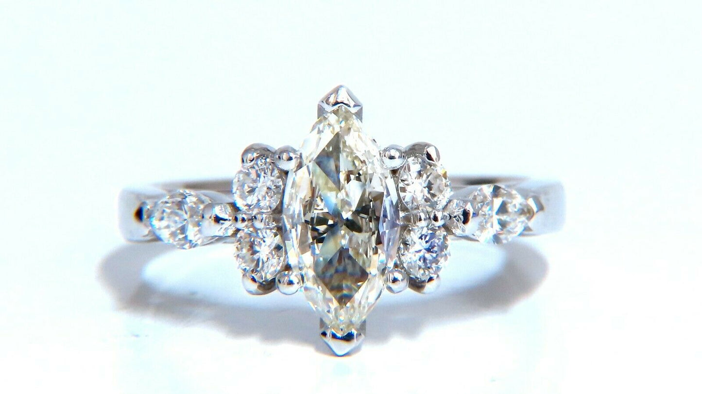 GIA Certified .72ct Natural Marquise Diamond 14kt