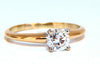 GIA Certified .60ct round cut diamond solitaire ring classic G/Vs