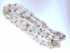 28.18ct Natural Multicolored Fancy Colored Diamonds Yard Necklace 18kt 3 Strand