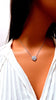 .72ct Bead Set Heart Natural diamonds cluster necklace 14 karat