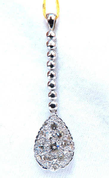 .50ct Natural Pear Diamonds Drop Pendant 14kt Dangle