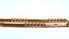 Retro Vintage Tube Link Gold Bead Necklace 14kt 2.5mm 16inch