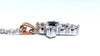 .40ct natural blue sapphire diamond cross necklace 14kt