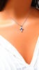 .40ct natural blue sapphire diamond cross necklace 14kt