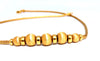 Brushed Rolling Ball Bead Necklace 14kt 15Grams 16.5 inch