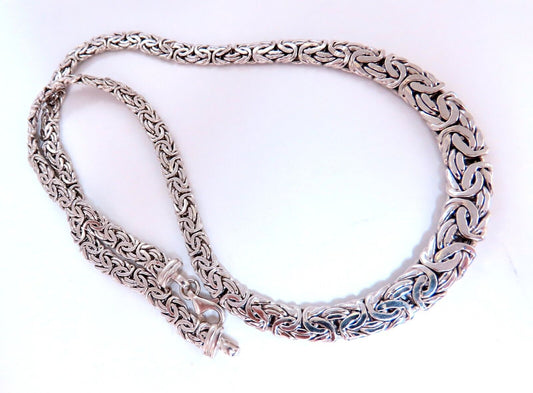 Byzantine Gold Link Necklace 14kt 8.5mm