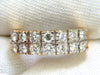 2.00CT TWO ROW ROUND DIAMOND BAND RING H/VS 14KT SIZE 8 3/4