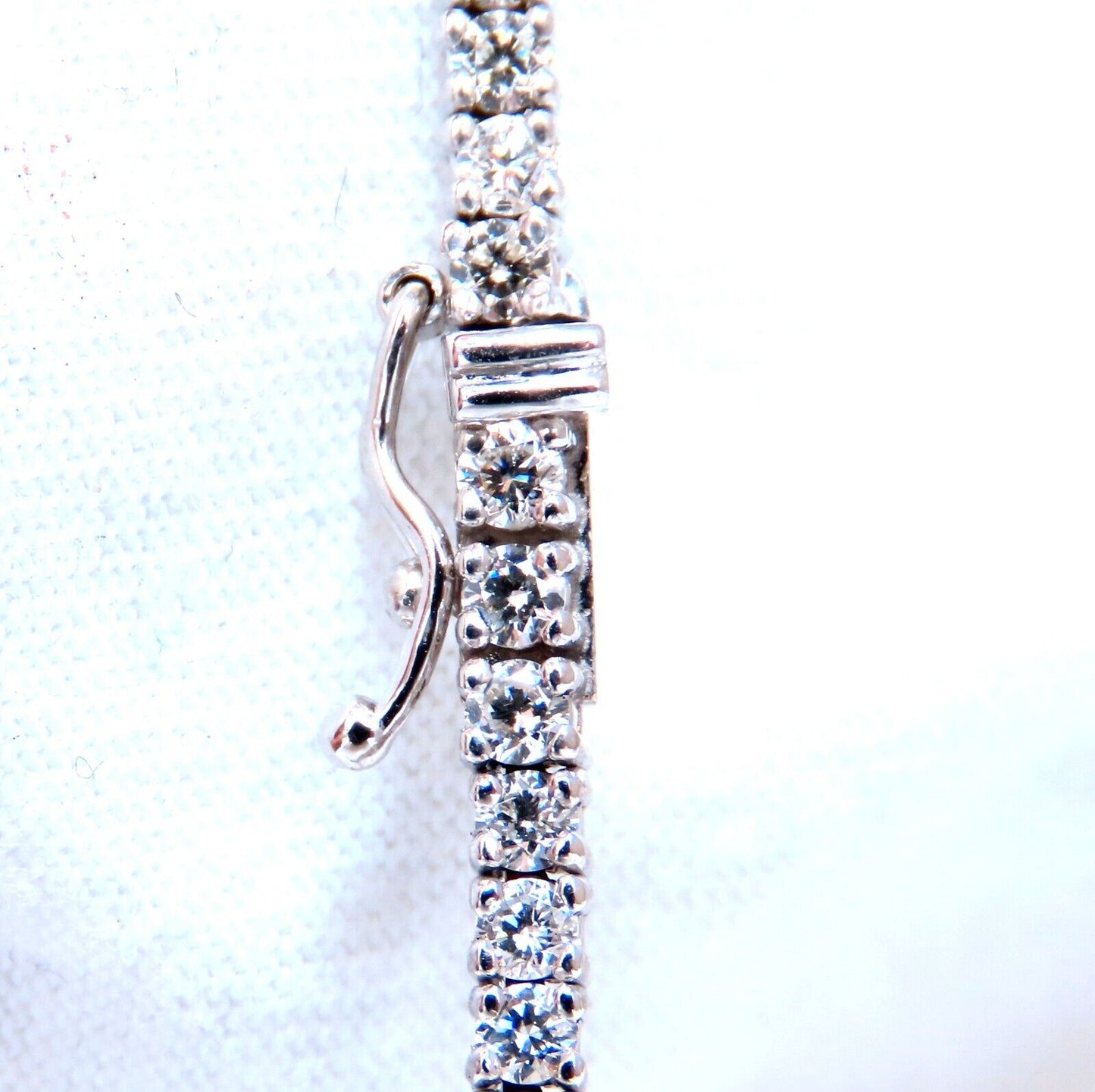 14.47ct Natural Emerald Diamonds Necklace 14kt Dangle Riviera Graduated