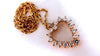 2.40ct natural diamonds open heart necklace 14kt g/vs