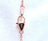 .74ct natural diamonds open heart necklace 14kt g/vs