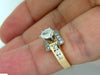 1.00CT BRILLIANT PEAR SHAPE DIAMOND RING 14KT CROSSOVER DECO