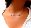 .10ct Natural diamonds clover link necklace14kt