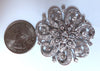 1.40ct Natural Diamonds Platinum Pin Edwardian Deco Vintage