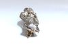 1.30ct Natural Diamonds Platinum Pin Edwardian Deco Vintage