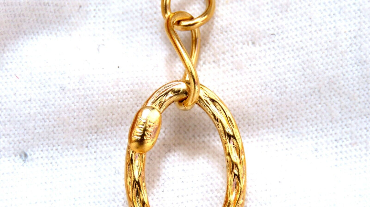 110ct Natural Topaz 14kt gold Necklace
