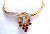 .50ct Natural Ruby Diamonds Necklace 14kt Traditional
