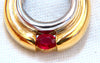 .40ct Natural Ruby Necklace 18kt Horse shoe