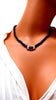 107ct natural amethyst Diamond bead necklace 14 karat