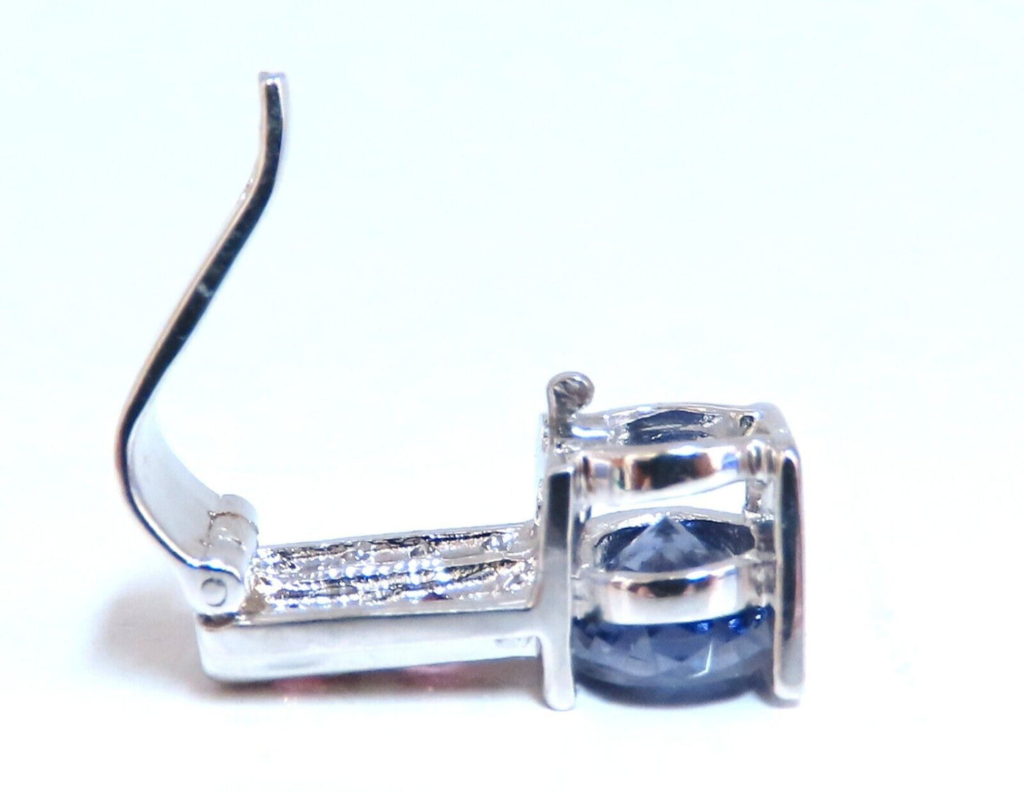1.70 carat natural tourmaline diamond slide and clip pendant 14kt retractable