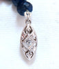 155 carat natural Sapphire bead necklace 14 karat clasp