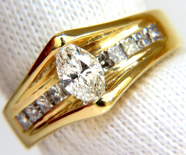 1.12CT 18KT 1.12CT DIAMONDS TENSION TOP CLASS MOD DECO HANDMADE RING