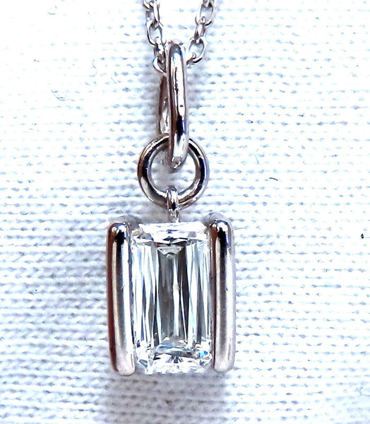.70ct natural modified cut brilliant diamond solitaire necklace 16 inch 14k