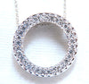 .35ct Natural Round Diamonds Circle Pendant Necklace 14kt
