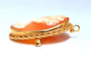 14kt Gold Cameo Gold Pin 31 x 38mm