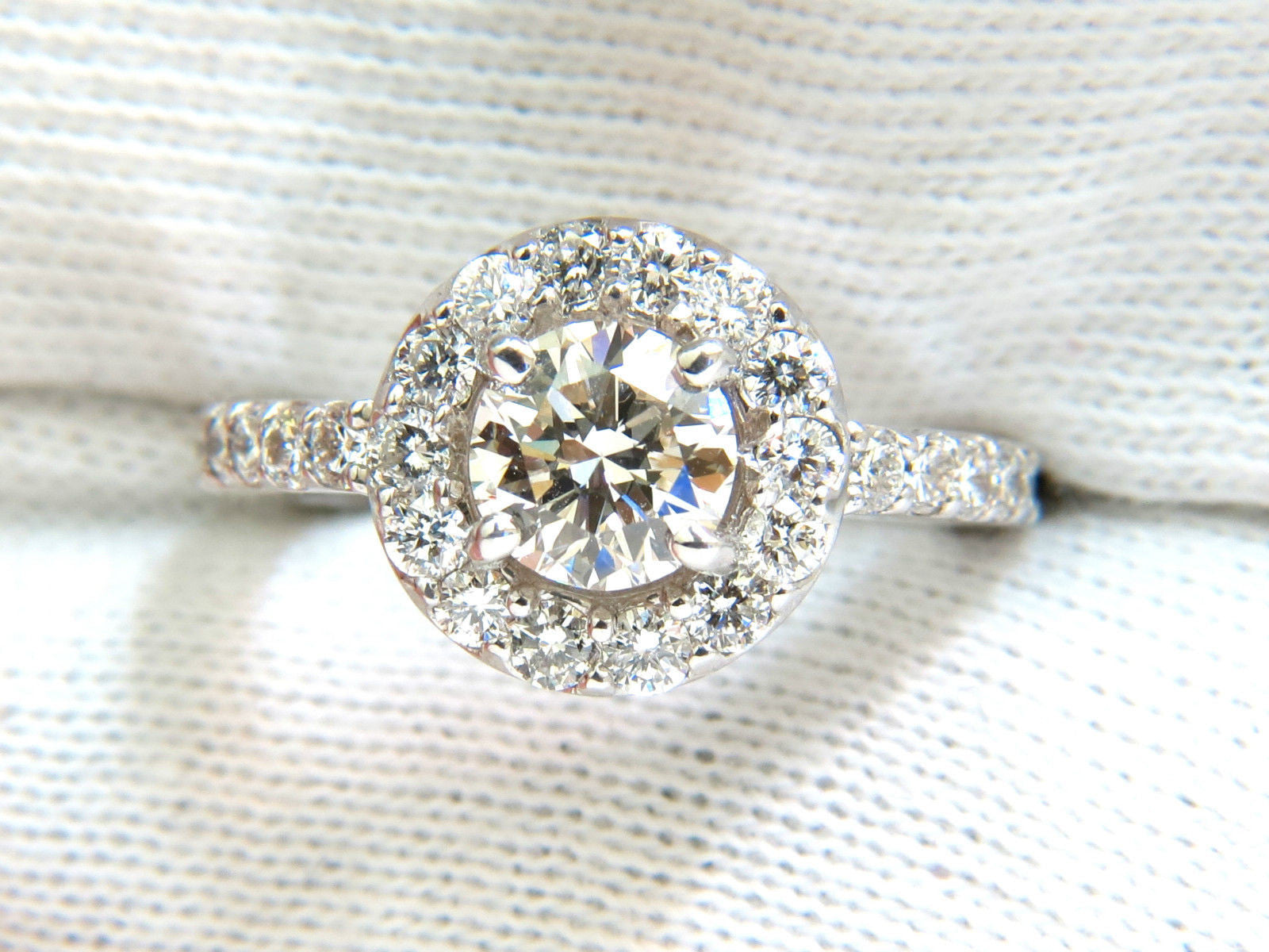 2.00CT BRILLIANT ROUND FULL CUT DIAMOND RING HALO 14KT – Avis Diamond ...