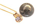 .55 carat natural diamonds baguette cluster pendant and chain 14 karat 24 inch