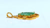 Natural Jade Carved Diamond Pendant 18kt