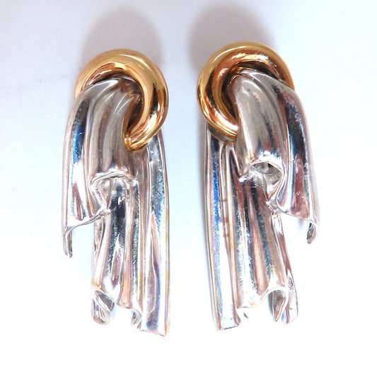 Royal Tassel Gold Earrings 14kt silver