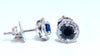 .92ct Natural Sapphire Diamond Earrings 14kt Cluster Halo Prime