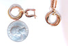 .52ct natural diamonds rolling rings dangle earrings 14kt multi
