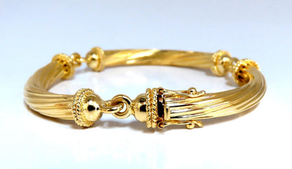 Byzantine Style Three Arched Bracelet 18kt 24.8 Grams 7 inch