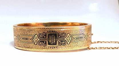 Antique Child's Bangle Bracelet 14kt Circa 1873