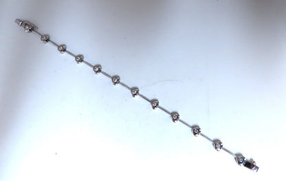 .80ct Natural Diamonds Heart Link Bracelet 14kt