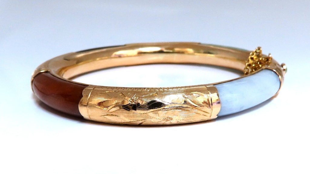 Gold Collection - Mauve Jade Gemstone Bracelet with Lucky Elephant Gold  Charm | T. Jazelle