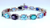 20.68ct Sapphire Tanzanite Aquamarine Tourmaline Spinel Emerald Zircon Bracelet