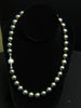 GIA TAHITIAN BLACK LIPPED OYSTER GRAY PEARL NECKLACE 18KT 1.00CT CLASP