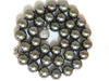 GIA TAHITIAN BLACK LIPPED OYSTER GRAY PEARL NECKLACE 18KT 1.00CT CLASP
