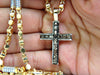2.90CT NATURAL FANCY ORANGE BROWN DIAMONDS CROSS COIL LINKED NECKLACE