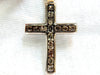 2.90CT NATURAL FANCY ORANGE BROWN DIAMONDS CROSS COIL LINKED NECKLACE