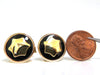 UNISEX 14KT 17.7mm 3D CUFFLINKS A+ DETAIL 8.7 GRAMS