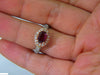 2.78CT NATURAL FINE PURPLE RED RUBY DIAMOND RING 14KT G/VS