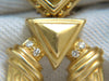 ESTI FREDERICA DESIGNER 18KT BYZANTINE DIAMONDS DOOR KNOCKER EARRINGS