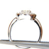 1.96CT CLUSTER DIAMONDS ELONGATED OVAL 18KT RING COCKTAIL