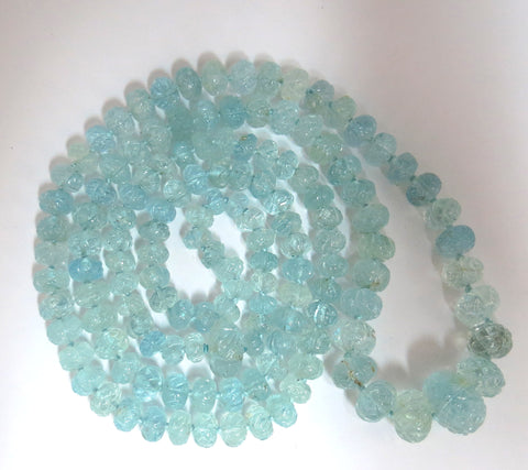 274.52ct natural aquamarines necklace endless 69 beads