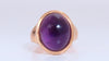 10ct Natural Amethyst Solitaire Ring 14kt Gold *